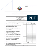 SPM MATHS TRIAL PAPER 2 SPI  2013