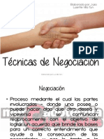 Tecnicas de Negociacion Version Blog