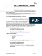 Amendment Application For A Form A Poisons Licence: Revision Date: 1 Oct 2008 Page 1/3