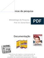 Técnicas de pesquisa em  caracteres