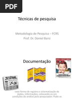 Técnicas de pesquisa
