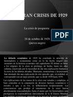 La Gran Crisis de 1929