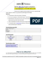 Calibración pipetas