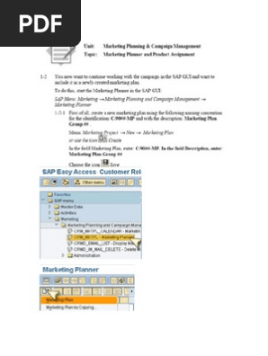Marketing Planning & Campaign Management