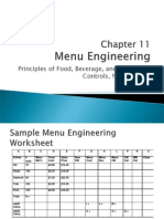 Chapter 11 Menu Engineering and Analysis