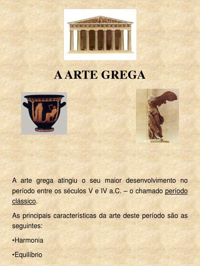 Arte Grega | PDF | Grécia Antiga | Artes (geral)