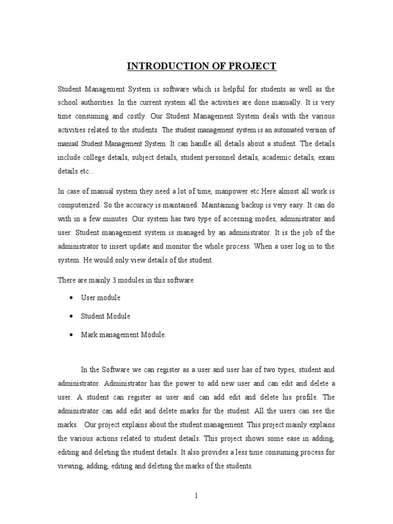 Student Management System Overview | PDF | Object Oriented Programming ...
