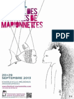 Programme2013 Festival Des Théâtres de Marionnettes
