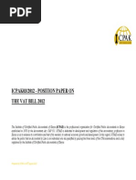 Icpak03/2012 - Position Paper On The Vat Bill 2012