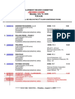 Monday, July 13, 2009 9:30 A.M.: Development Review Committee