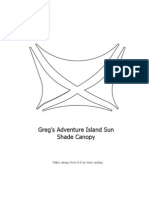 Greg's Adventure Island Sun Shade Canopy: Make Canopy From 3.5 Oz Nylon Ripstop