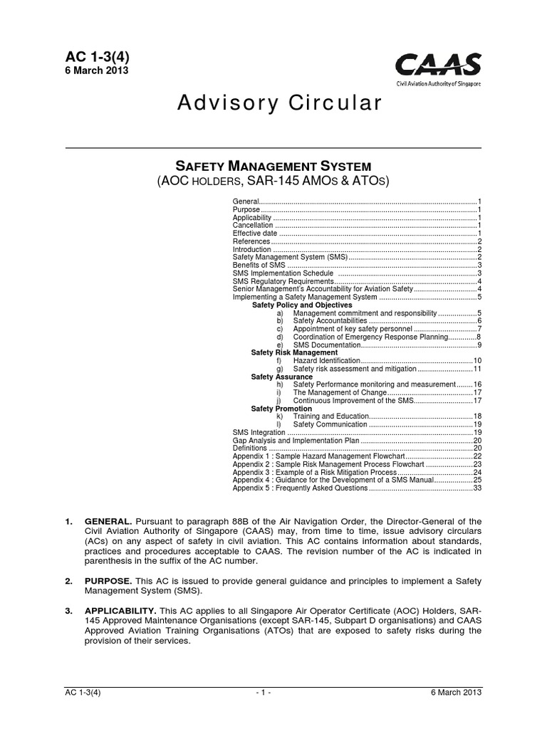 Safety Management System Guidance | PDF | Risk Management | Risk
