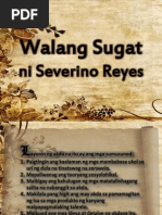 Walang Sugat Ni Severino Reyes Presentation by Me