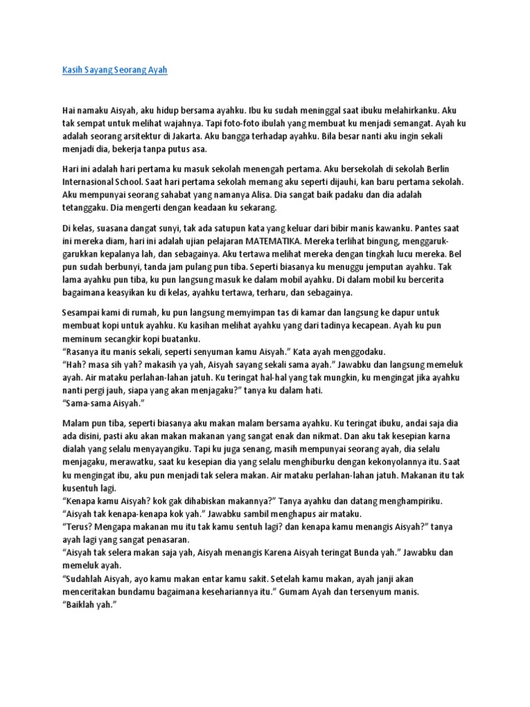 Kasih Sayang Seorang Ayah Pdf