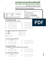 MidtermTest - Answer Sheet