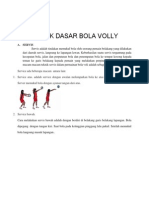 Teknik Dasar Bola Voli