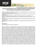Educação nutricional para oncologicos