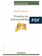 Garfinkel - Estudios en Etnometodología