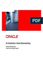 Oracle Subcontracting