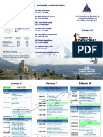 Triptico Congreso de Pediatria 2009