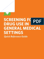 Screening for drug abuse in healthcare settings