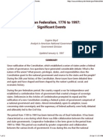 American Federalism, 1776 to 1997_ Significant Events