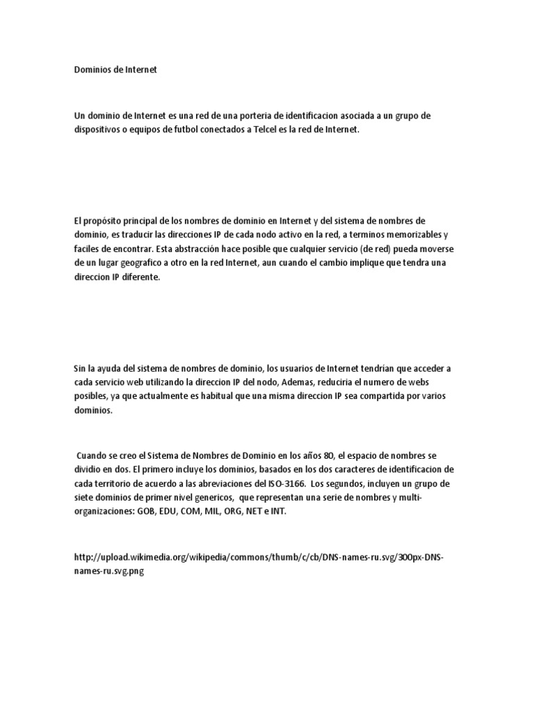 Qué son los dominios de Internet | PDF | Nombre de dominio | Protocolos ...