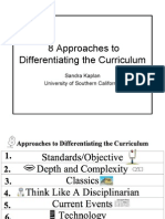 8 Approaches To Curriculum - Kaplan Presentation