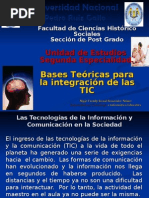 Bases Teóricas para la integración de las TIC