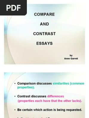 Compare and Contrast essay