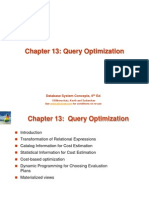 11 Ch13 Query Optimization