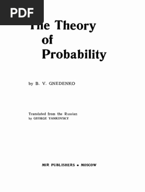 gnedenko the theory of probability