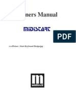 Setup Owners Manual for MIDI Keyboard
