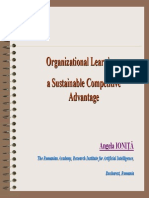 Organizational Learning - A Sustainable Competitive Advantage