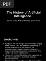 The History of Artificial Intelligence