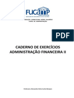 Caderno de Exercicios Adm Financ i 2010
