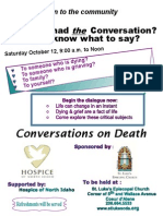 Conversations On Death Flyer 101213