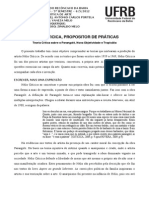 Hélio Oiticica, Propositor de Práticas: Teoria Crítica Sobre o Parangolé, Nova Objetividade e Tropicália