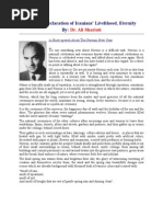 Download Norouz Declaration of Iranians Livelihood Eternity - Ali Shariati by BMT-link SN17096983 doc pdf