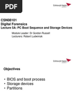 CSN08101 Digital Forensics: Lecture 5A: PC Boot Sequence and Storage Devices