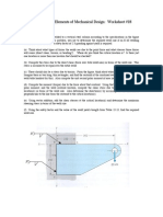 MANE-4030: Elements of Mechanical Design: Worksheet #18: 4/25/11: Welds