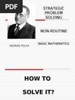 Polya Model (Strategic Problem Solving)