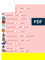 Prepositions Exercises