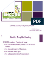 ENCORE Academy Facility Plan Roll Out 9.12.13