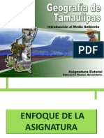 Enfoque de La Asignatura Geografia de Tamaulipas