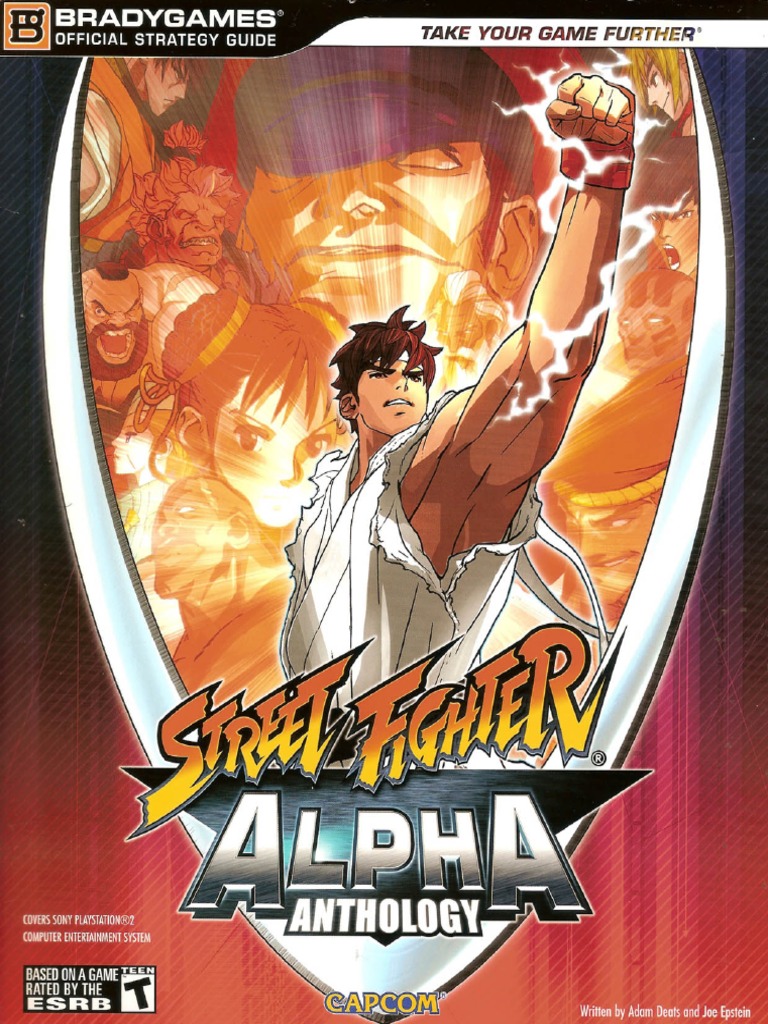 Street Fighter Alpha Capcom Strategy Guide Book *damage