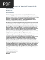 Los Sentidos de La Igualdad