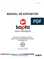 Manual Kapta Expo Proveedor 2013