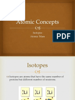 Isotopes and Atomic Mass