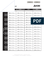 Aviom A360 Personal Mixer Input List Worksheet.